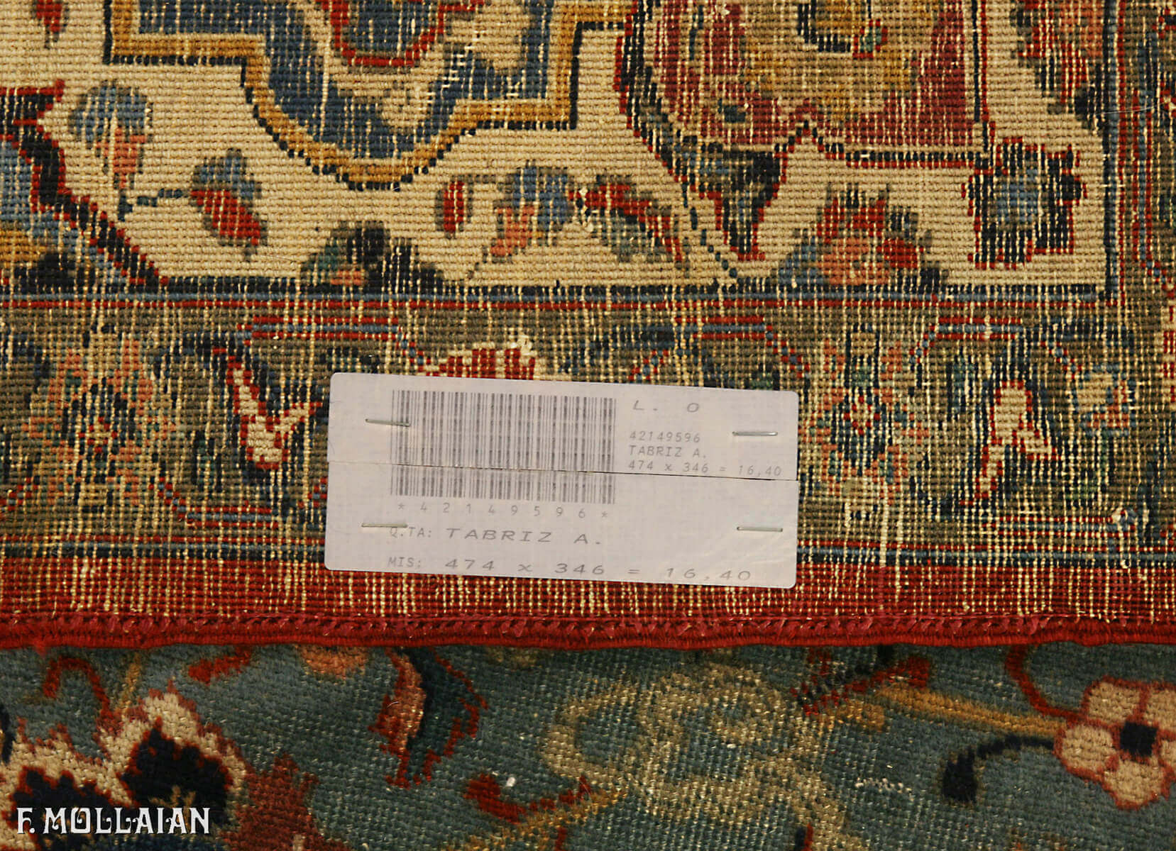 Tapis Persan Antique Tabriz n°:42149596